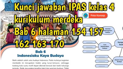 Kunci Jawaban Ipas Kelas 4 Kurikulum Merdeka Bab 6 Halaman 154 157 162