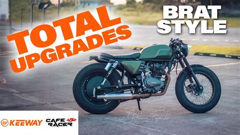 KEEWAY CAFERACER 152 BRAT STYLE CAFE RACER UPGRADES AND