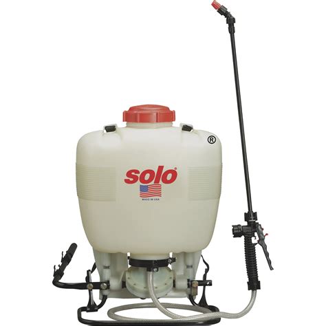 Solo Diaphragm Pump Backpack Sprayer — 4 Gallon Capacity 60 Psi Model