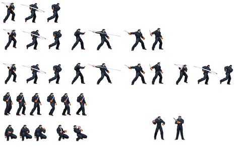 The Mugen Fighters Guild Michael Myers Sprite Sheet Capcom Style