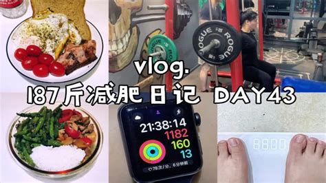 Vlog｜减重12斤｜187斤大基数减肥d43｜昨天糊弄三餐，今天都是要付出代价的｜努力运动 Youtube