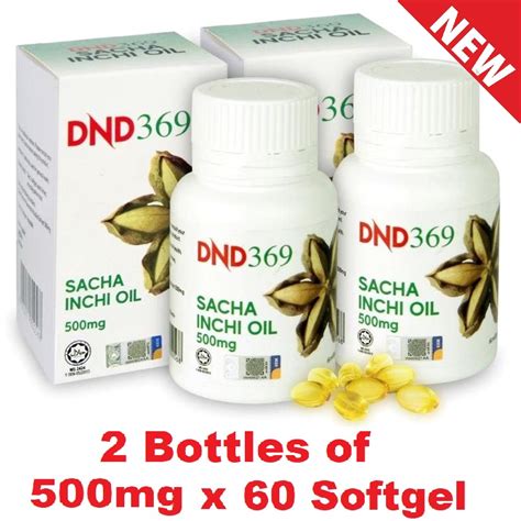 Official Store DND369 RX369 NF369 Sacha Inchi Oil 500mgx60 Softgel