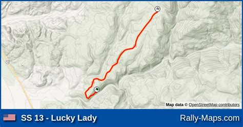 Ss 13 Lucky Lady Stage Map Wild West Divisional Pro Rally 1984 🌍