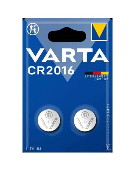 VARTA CR2016 Lithium Knopfzellen Batterien Universell 2 Stück