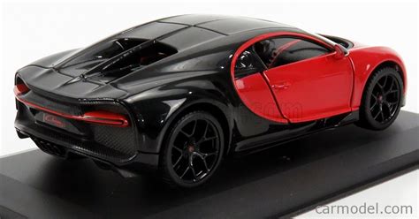 Burago Bu Scale Bugatti Chiron Sport N Red Black