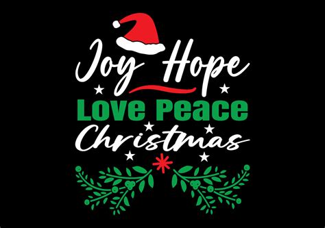 Joy Hope Love Peace Christmas SVG Graphic by mitu shop · Creative Fabrica