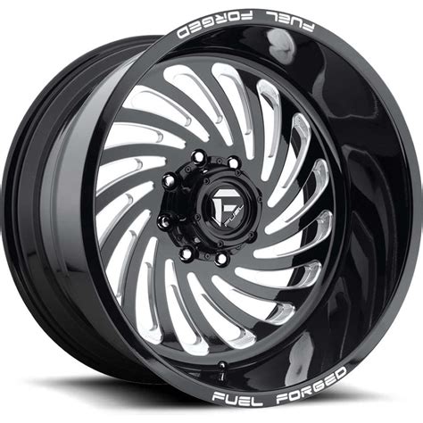 Fuel Forged Ff28 24x14 76 Black Milled De282440745r Custom Offsets