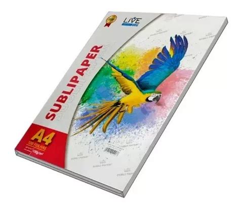 Papel Sublimático Live Sub Sublipaper A4 100 Folhas Parcelamento sem