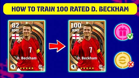 100 Rated Epic D BECKHAM Max Training Tutorial In EFootball 2023