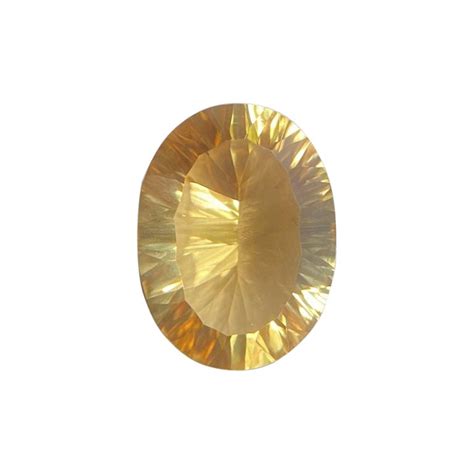 Pierre précieuse de 21 76 carats quartz jaune vif et jaune vif taille