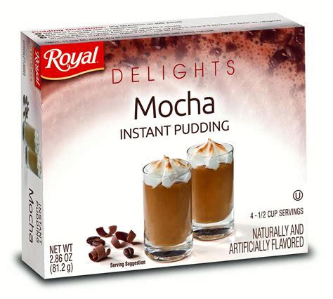 Royal Delights Instant Pudding Mocha 286 Oz 12 Ct