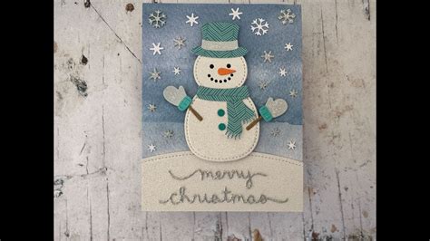 Snowman Christmas Card Youtube