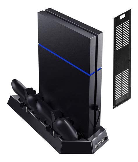 Ps4 Slim Base Vertical Enfriadora Playstation 4 Slim negra Envío gratis