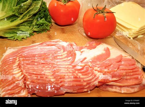 Preparing Bacon Hi Res Stock Photography And Images Alamy