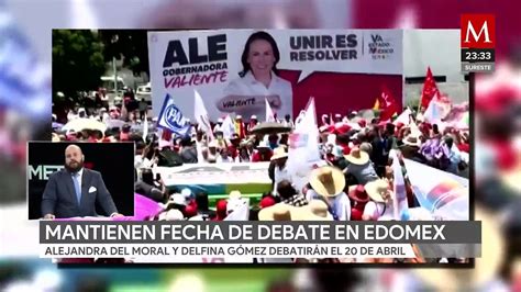 Delfina Gómez anuncia cambio de agenda para asistir al debate del 20 de