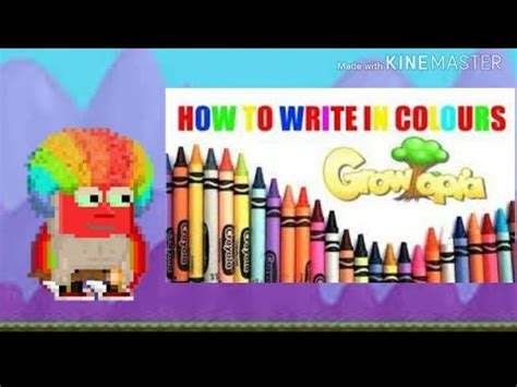 Growtopia How To Color Text Youtube