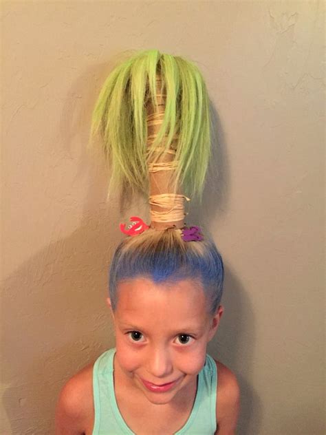 40 Wacky Hairstyles Easy To Do Cute Crazy Hair Wacky Hair Days Wacky Hair