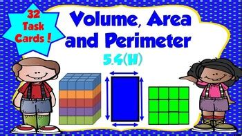 Volume Area And Perimeter Task Cards Teks H By The Five Staar Teacher