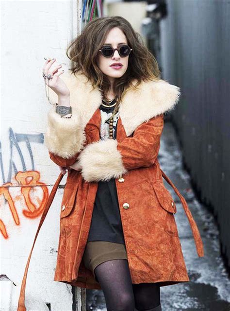 Mr. Robot Darlene Shearling Leather Coat | Celebs Outfits