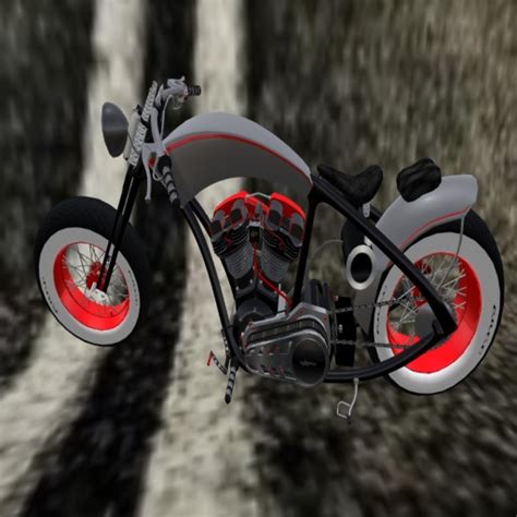 Second Life Marketplace - CBCC Old School Custom Chopper 2(BOX)