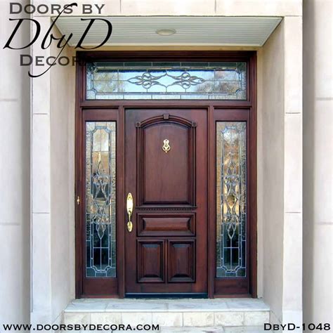 Custom Leaded Glass Oval Door Wood Exterior Entry Doors By Decora