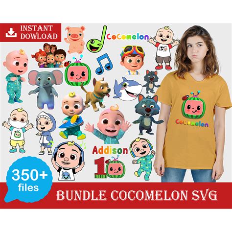 Mega Cocomelon Svg Bundle Cocomelon Clipart Cocomelon Party Inspire