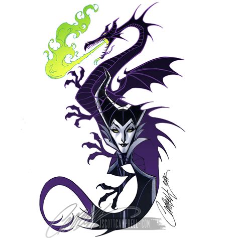 Maleficent/Dragon abandoned concept by J-Scott-Campbell on DeviantArt