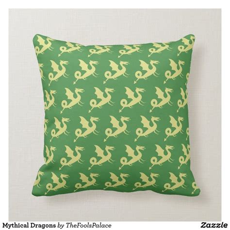 Mythical Dragons Throw Pillow Throw Pillows Pillows Decorative