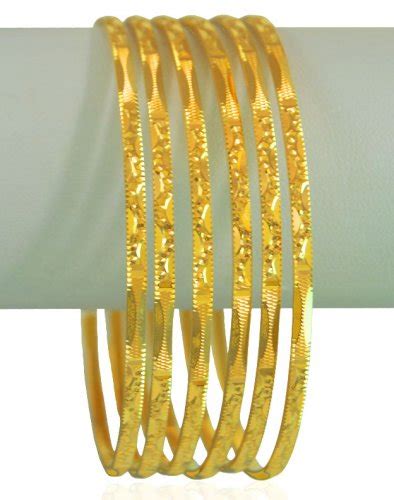 22kt Gold Bangles Set Of 6 Asba64372 22k Gold Bangles Setset Of