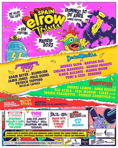 Ya Conocemos El Cartel De Elrow Town Madrid La Radio De La Fiesta