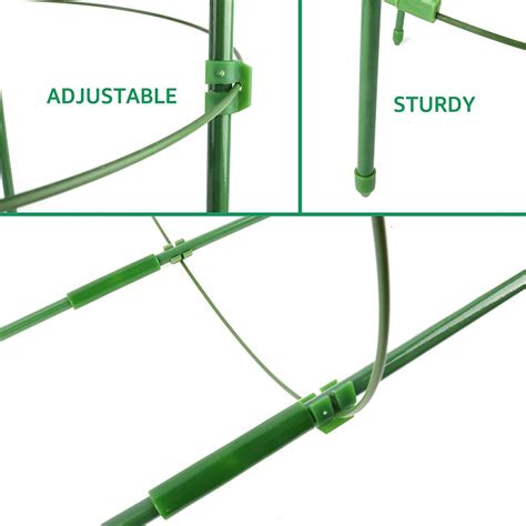 Snapklik Anothera Adjustable Tomato Plant Support Cages 36 Inches