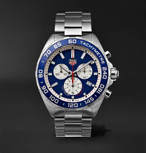 Tag Heuer Formula 1 Chronograph 43mm Stainless Steel Watch in Blue for ...