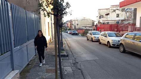 Caminando hasta la estación de trenes Circumvesuviana Trecase partre 1