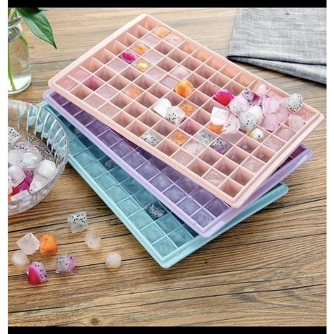 Jual Cetakan 60 Jelly Es Batu Kubus Kotak Diamond Agar Ice Cube Tray