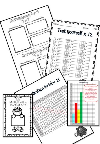 1 12 Multiplication Booklet Teaching Resources