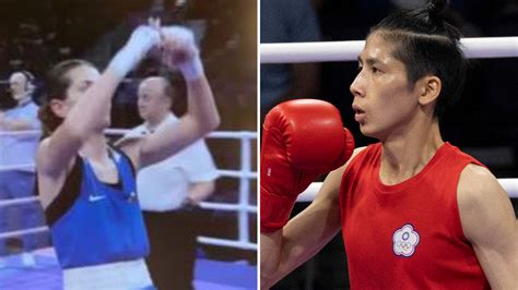 Opponent Of Gender Row Boxer Lin Yu Ting Makes Double X Gesture And