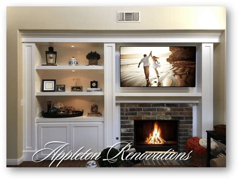 Fireplace Entertainment Centers Shaker Test Appleton Renovations