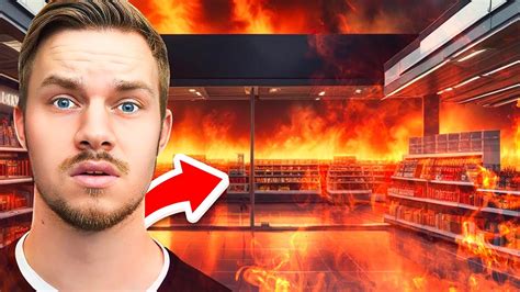 Alt Gik Helt Galt Supermarket Simulator Youtube