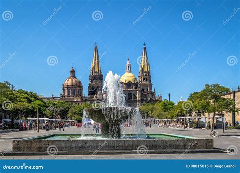 Guadalajara Cathedral - Guadalajara, Jalisco, Mexico Editorial Image - Image of building, center ...