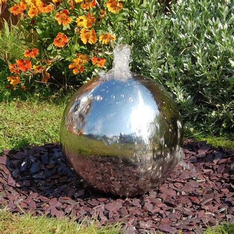 Sphere Ball Fountain Water Features Water Features In The Garden