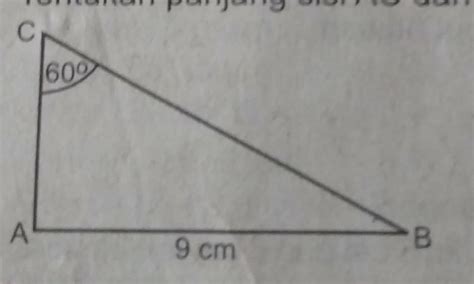 Matematika Sekolah Menengah Pertama Tentukan Panjang Sisi Ac Dan Bc