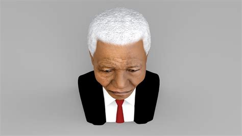 Nelson Mandela Bust Ready For Full Color 3d Printing 3d Model 3d