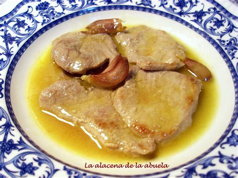 La Alacena De La Abuela Carmen Filetes De Cerdo En Salsa De Vino Blanco