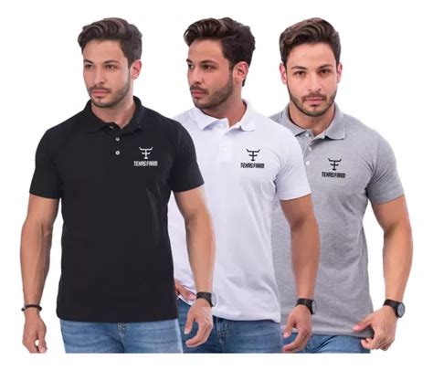 Kit Camiseta Gola Polo Tx Country Camisa Masculino Parcelamento Sem