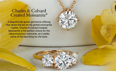 Amazon Charles Colvard Created Moissanite Mm Round Cut