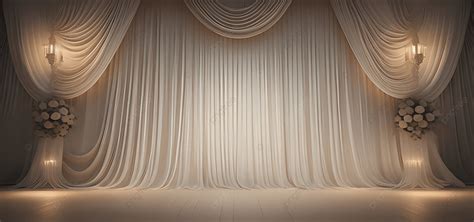 Beautiful White Curtain Wedding With Flowers Background, Wedding Curtains, Wedding Backgrounds ...