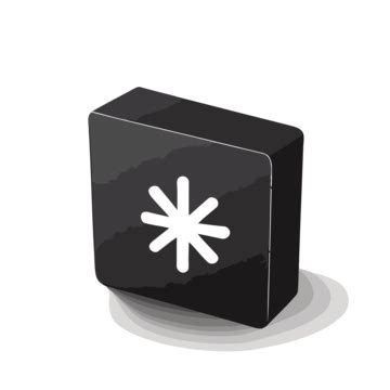 Black And White Button Icon Vector, A Simplistic Black Icon Of Colorant ...