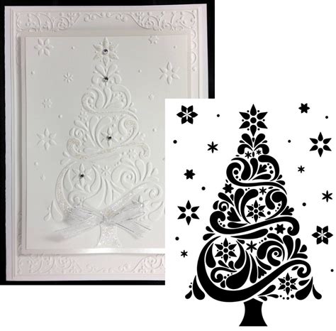 Christmas Embossing Folder Darice Christmas Tree I Love This