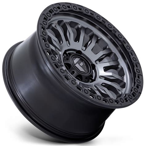 Fuel Wheels Fc Ab Rincon Sbl Matte Gunmetal With Black Lip Off