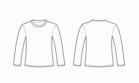 Long Sleeve Shirt Design Template